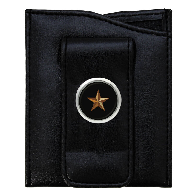 Texas Star Medallion Money Clip Wallet
