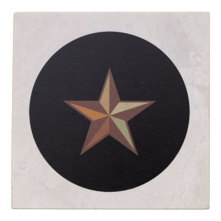Texas Star Marble Coaster