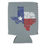 Texas Cities Beer Koozie