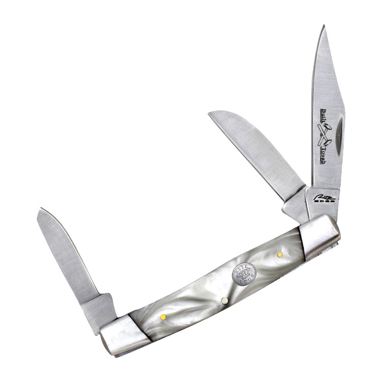 White Pearl Stockman Knife
