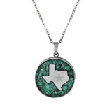 Texas Green Stone Necklace