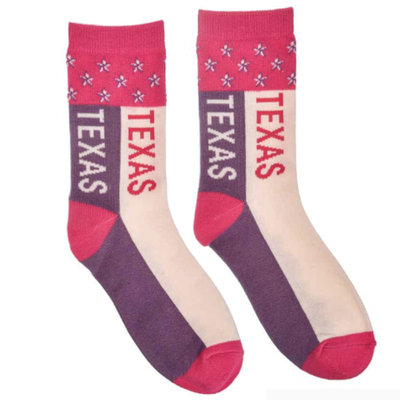 Texas Color Block Socks