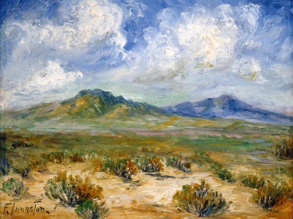 Francis Fern Palmer Thurston West, West Texas Landscape Paintings