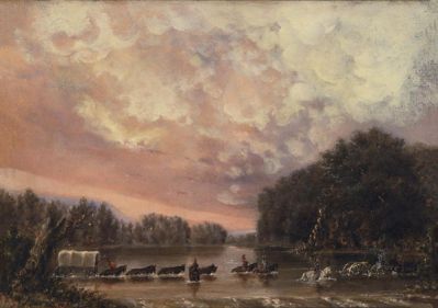 Harry S. Sindall Fording the Pecos River, 1857-1858