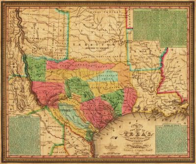 S. Augustus Mitchell New map of Texas : with the contiguous American & Mexican states, 1835