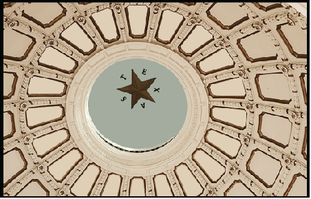 Texas Capitol Dome With Star